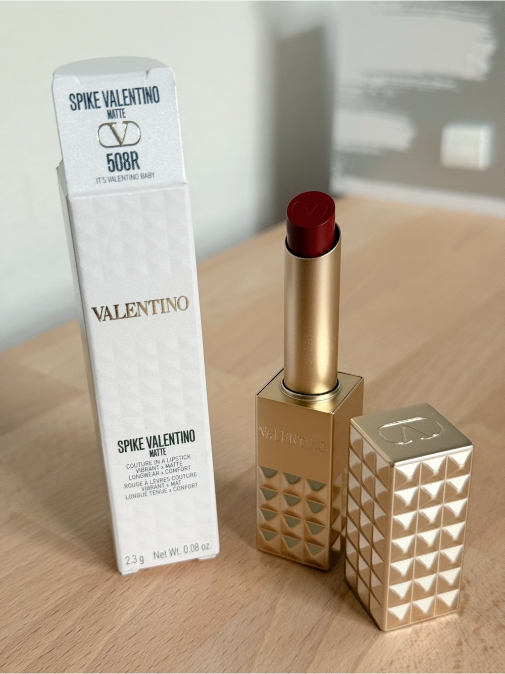 Valentino Matte Lipstick 508R It's Valentino Baby - Rich Berry Pink